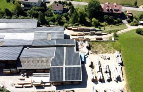 Photovoltaik-Anlage Erweiterungsbau Industrie und Gewerbe, Zeglingen, Baselland - ENPRO Energiearchitekten AG Brugg Aargau