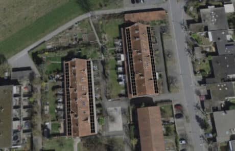 Layout_Solaranlagen Solarpakete TOP für Reiheneinfamilienhäuser Rütihof Baden durch ENPRO Energiearchitekten AG Brugg Aargau